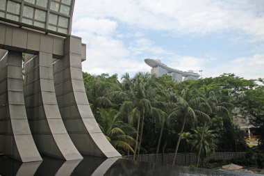 Singapur şehir merkezi manzarası