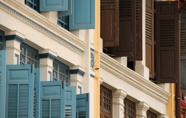 Singapur şehir merkezi manzarası