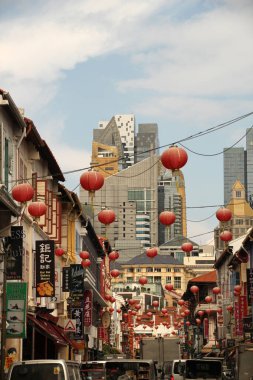 Singapur şehir merkezi manzarası