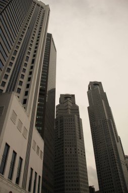 Singapur şehir merkezi manzarası