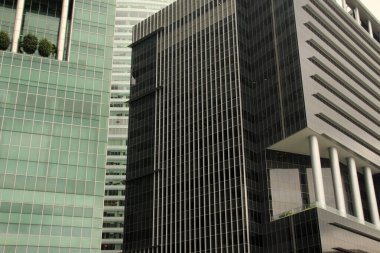 Singapur şehir merkezi manzarası