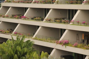 Singapur şehir merkezi manzarası