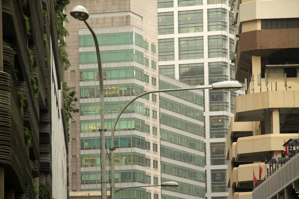 Vista Centro Cidade Singapura — Fotografia de Stock