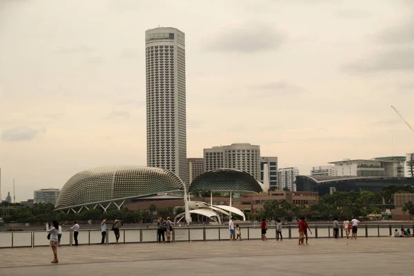 新加坡市中心的景色 — 图库照片