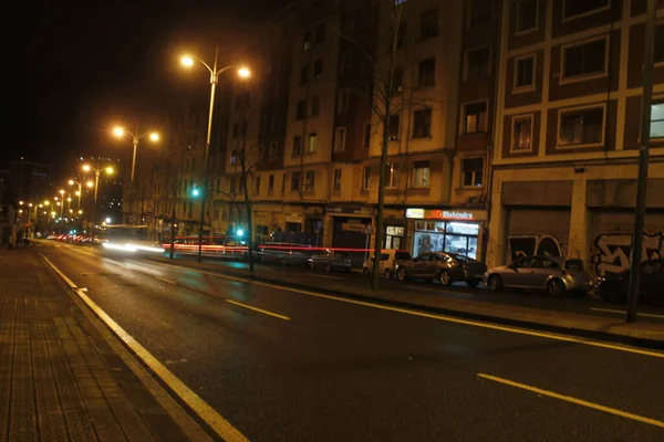 Tráfico Una Carretera Urbana — Foto de Stock