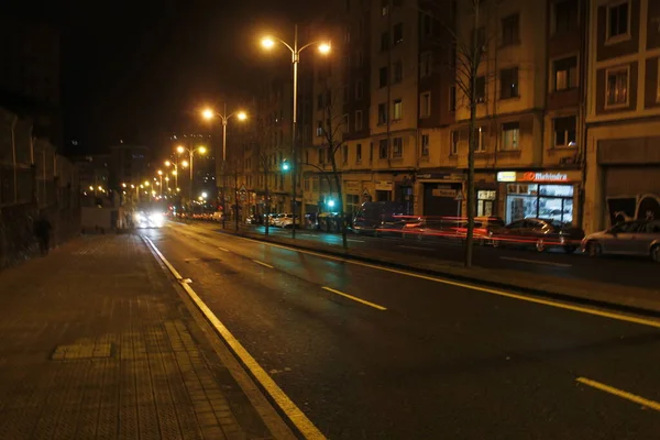 Tráfico Una Carretera Urbana — Foto de Stock