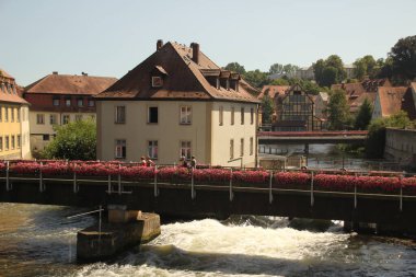 Bamberg 'in eski kasabasının manzarası