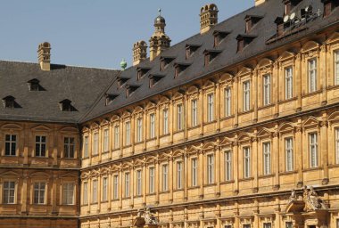 Bamberg 'in eski kasabasının manzarası