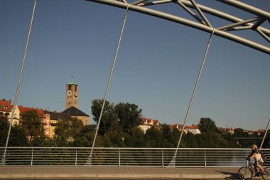 Bamberg 'in eski kasabasının manzarası