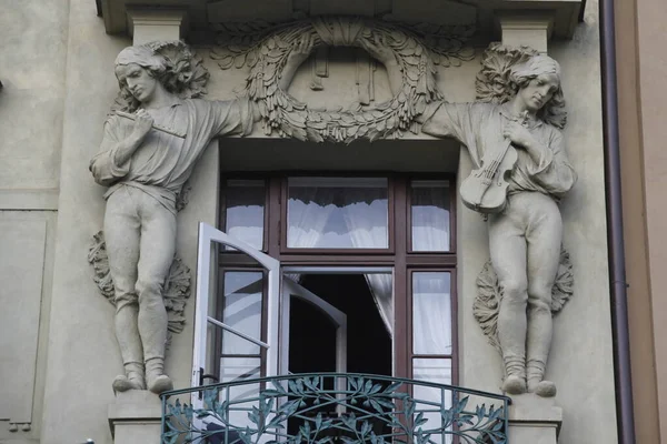 Architettura Monumentale Nel Centro Storico Praga — Foto Stock