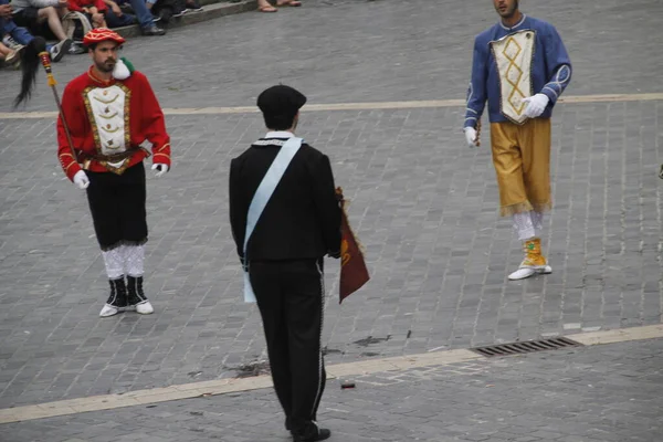 Traditioneller Baskischer Tanz Auf Einem Volksfest — Stockfoto