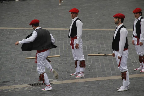 Traditional Basque Dance Folk Festival — Stock Photo, Image