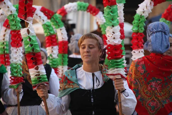 Traditional Basque Dance Folk Festival — Stock Photo, Image