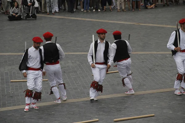 Traditional Basque Dance Folk Festival — Stock Photo, Image