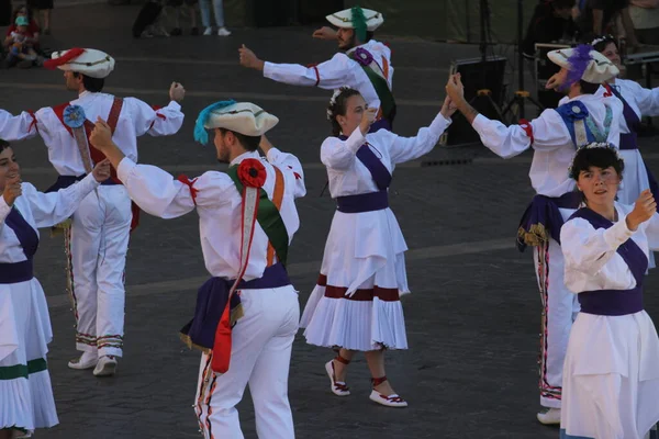 Traditional Basque Dance Folk Festival — Stock Photo, Image