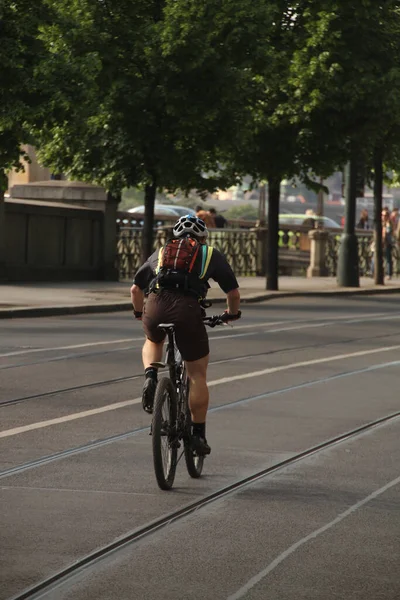 Radfahren Einer Städtischen Umgebung — Stockfoto