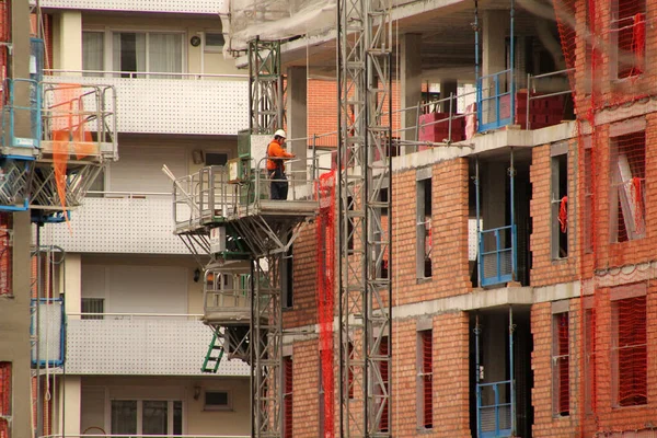 Bouwplaats Een Stedelijke Omgeving — Stockfoto