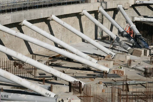 Local Construção Num Ambiente Urbano — Fotografia de Stock