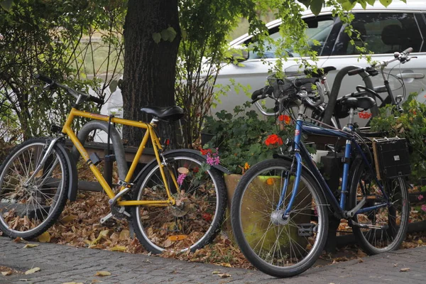 Andar Bicicleta Ambiente Urbano — Fotografia de Stock