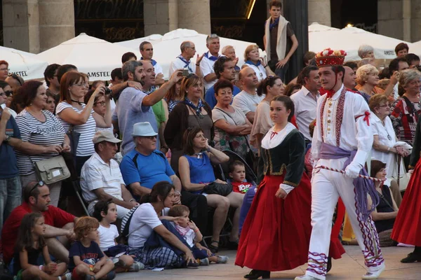 Traditionell Baskisk Dans Folkfest — Stockfoto