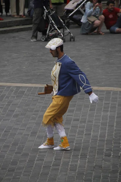 Danse Basque Traditionnelle Dans Festival Folklorique — Photo