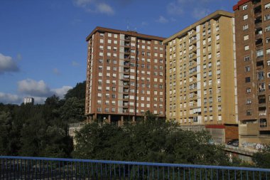 Bilbao şehrinin mimarisi.