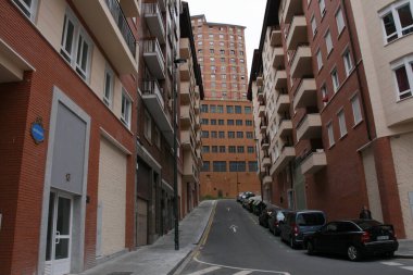 Bilbao şehrinin şehir manzarası