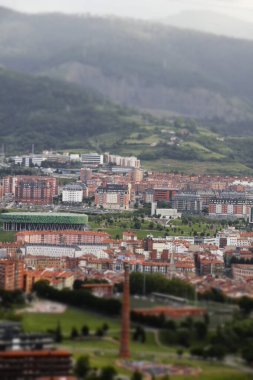 Bilbao şehrinin şehir manzarası