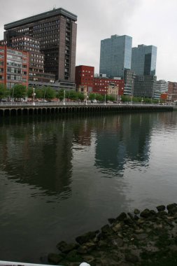 Bilbao şehrinin şehir manzarası