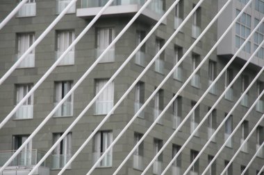 Bilbao şehrinin şehir manzarası