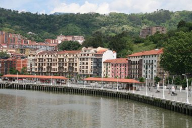 Bilbao şehrinin şehir manzarası