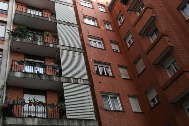 Bilbao şehrinin şehir manzarası