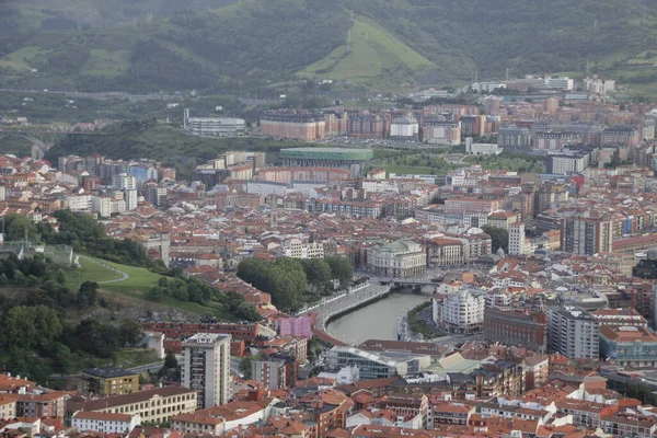 Vista Urbana Ciudad Bilbao — Foto de Stock