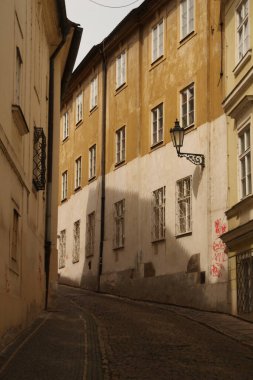 Prag 'ın eski bir kasabasında mimarlık