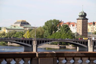 Prag 'ın eski bir kasabasında mimarlık