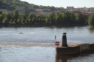 Prag 'ın eski bir kasabasında mimarlık