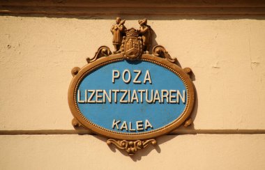 Bilbao 'da tipik sokak sinyali