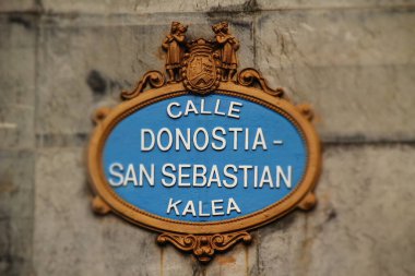 Bilbao 'da tipik sokak sinyali