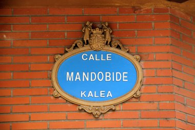 Bilbao 'da tipik sokak sinyali