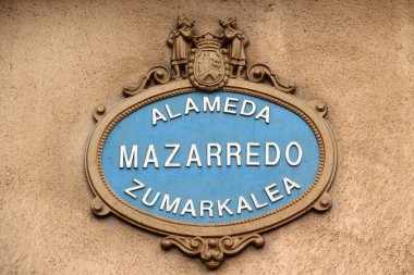 Bilbao 'da tipik sokak sinyali