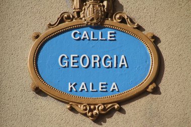 Bilbao 'da tipik sokak sinyali