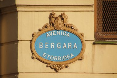 Bilbao 'da tipik sokak sinyali