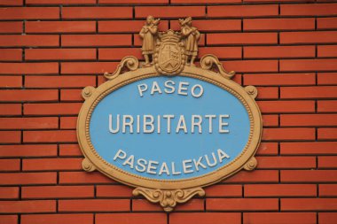 Bilbao 'da tipik sokak sinyali