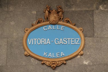 Bilbao 'da tipik sokak sinyali