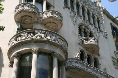 Barselona şehir merkezinde mimarlık