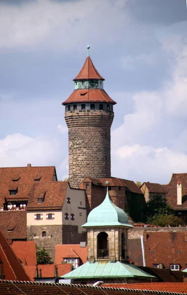 Vista Cidade Velha Nuremberga — Fotografia de Stock
