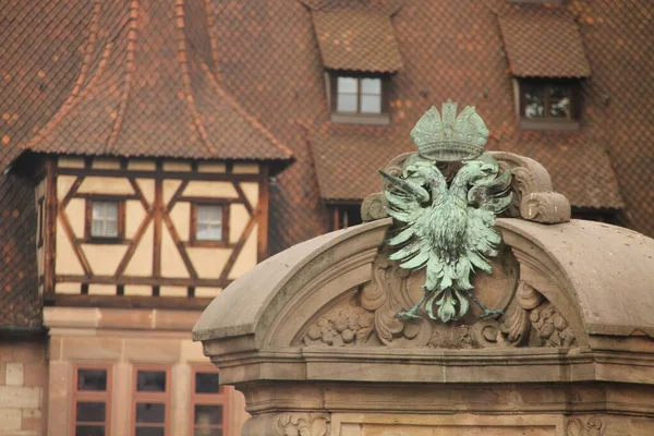 Vista Del Casco Antiguo Nuremberg —  Fotos de Stock