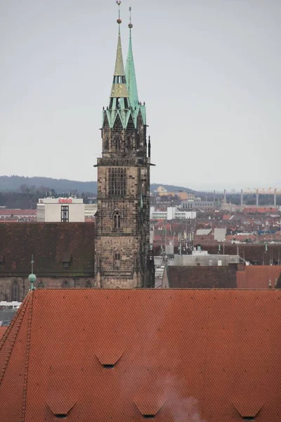 Vista Del Casco Antiguo Nuremberg — Foto de Stock