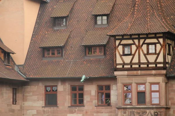 Utsikt Över Den Gamla Staden Nürnberg — Stockfoto