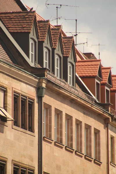 Utsikt Över Den Gamla Staden Nürnberg — Stockfoto